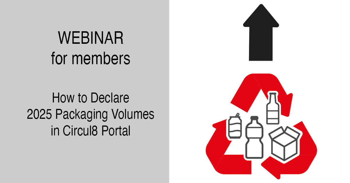 Webinar - How to declare 2025 packaging volumes in our Circul8 portal