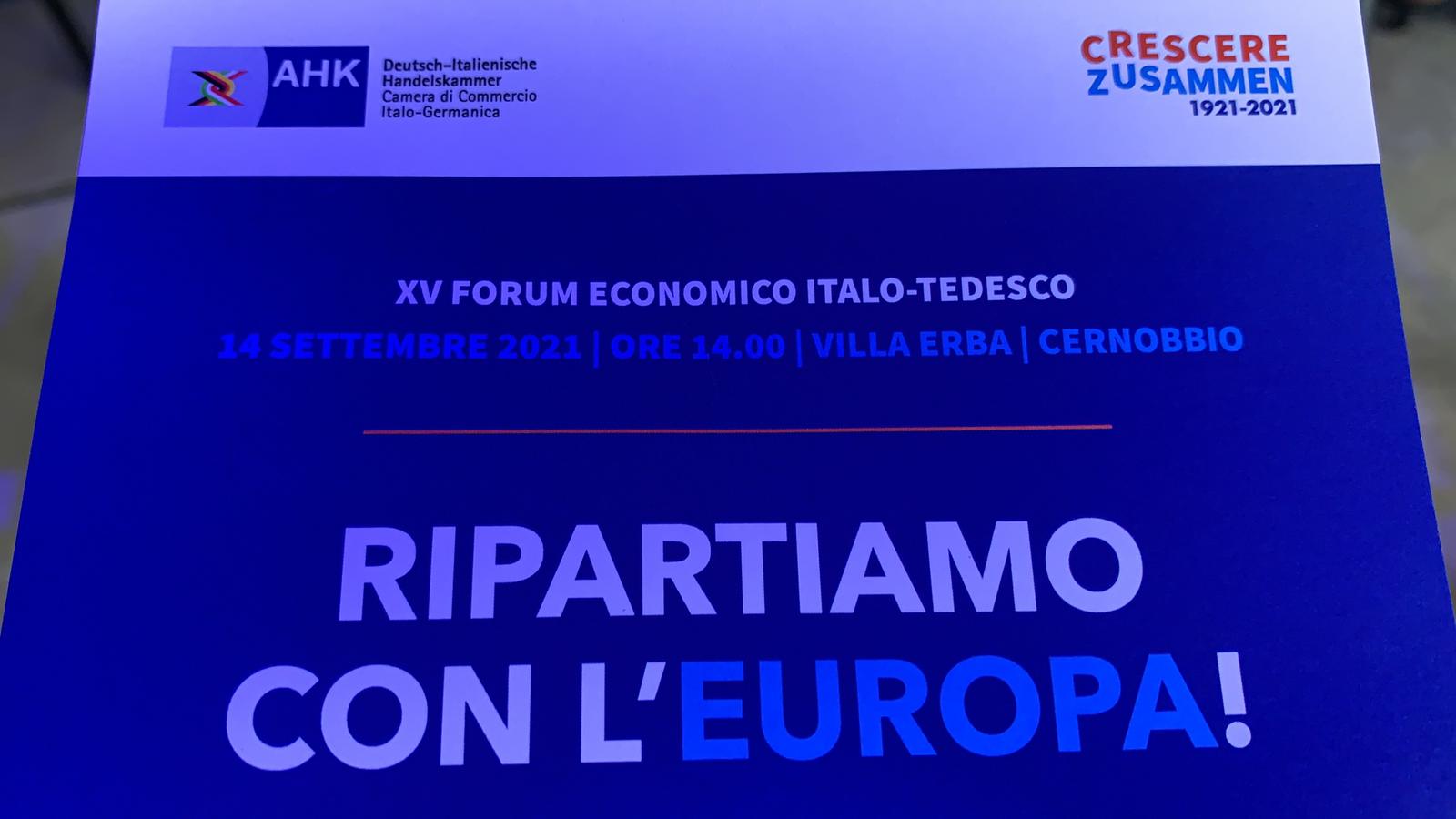 Consorzio ERP Italia è presente all’evento “RIPARTIAMO CON L’EUROPA!”